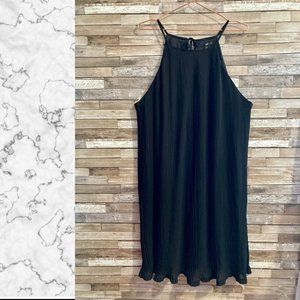 H&M Pleated Black Dress Size 14